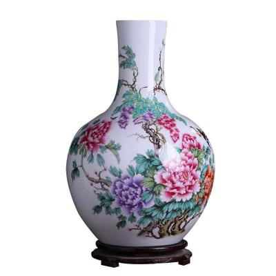 BÌNH CỦ TỎI HỌA TIẾT HOA MẪU ĐƠN
